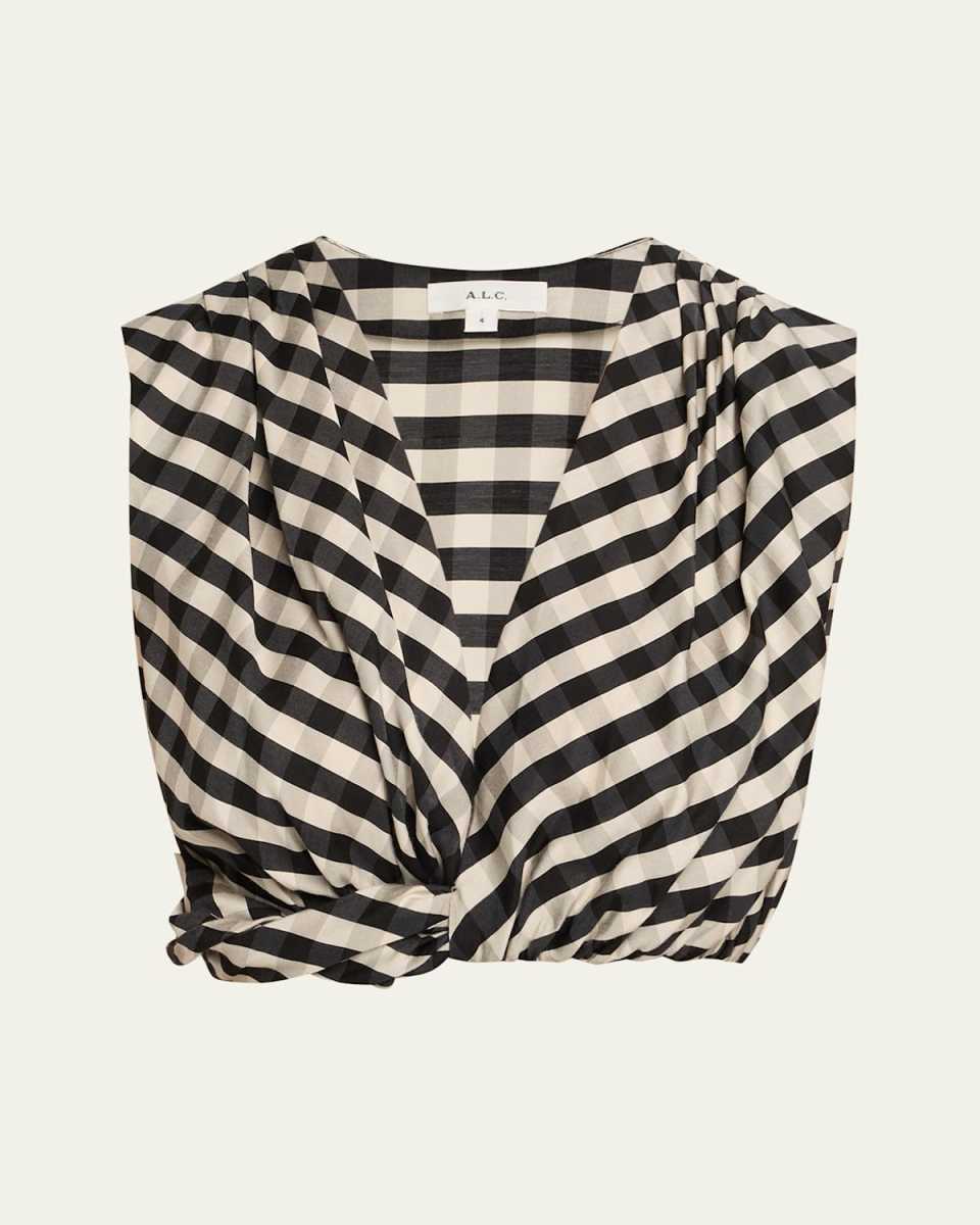 Brooklyn Check Crop Top
